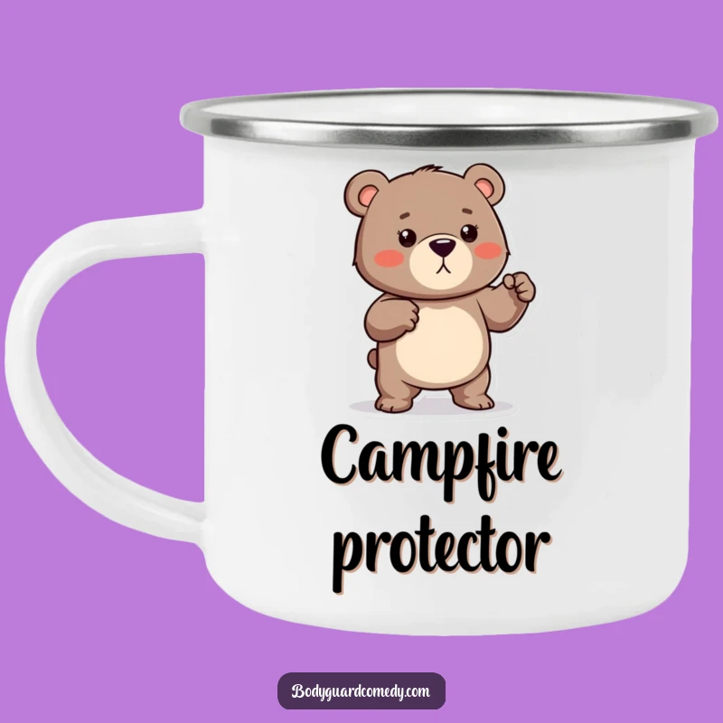 Funny Bear Flex Camping Mug - Durable Protective Drinkware, Perfect Humorous Gift