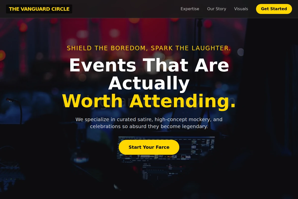 Satire Event Planning