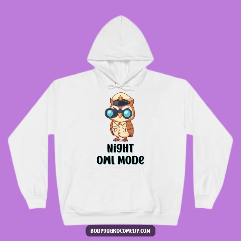 Funny Vigilant Owl Hoodie - Cozy Alert Uniform Sweatshirt, Great Humorous Gift