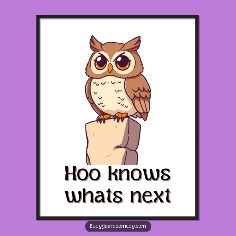 Free Printable Wall Art: Watchful Owl, Keen Eyes Downloadable Decor