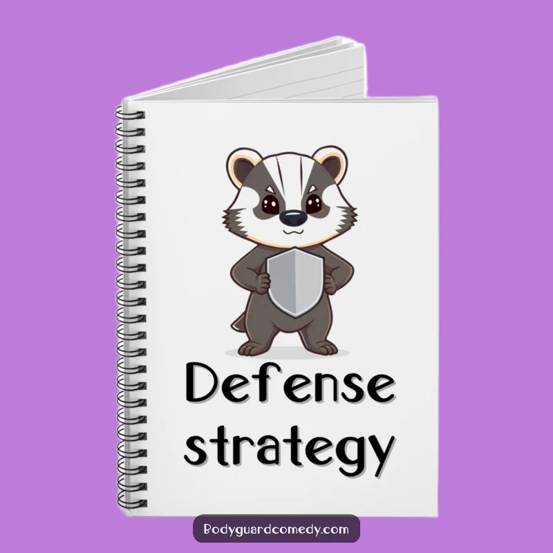Funny Badger Guard Notebook - Journal for Steadfast Notes, Humorous Gift