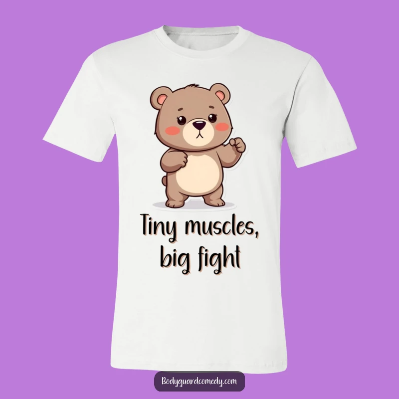 Funny Bear Muscle Tee - Protective Flex Shirt, Ideal Humorous Defense Gift